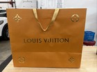 Louis Vuitton Authentic Paper Shopping Bag 19”  X 9” X  16” Orange And Gold — photo 3