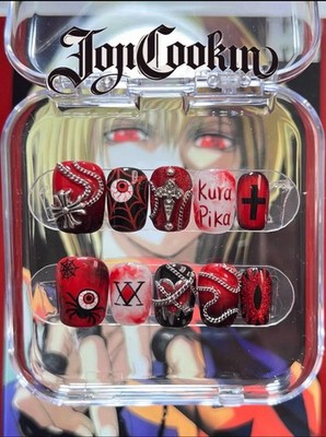handmade Self design press-on nails