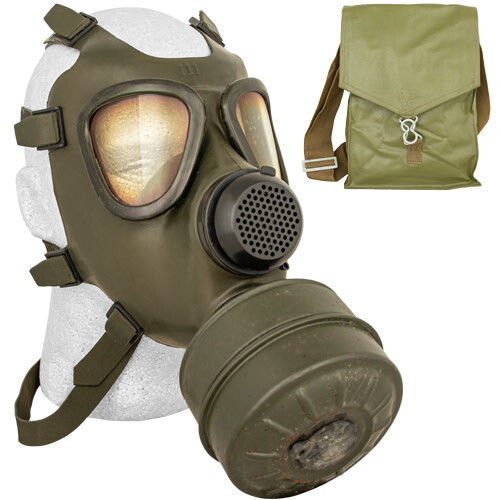 Romanian M74 GAS MASK W/ FILTER & BAG, Unissued, Adult Size