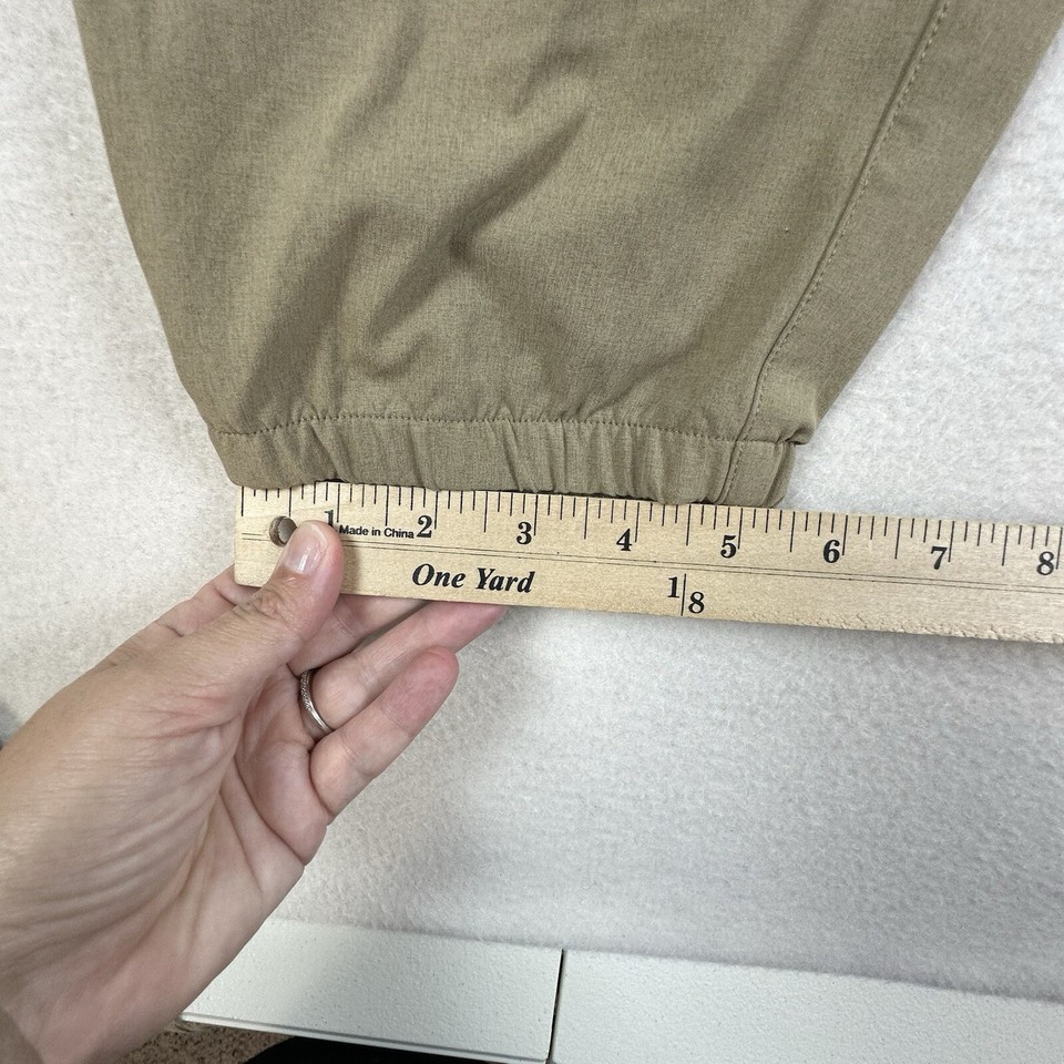 LL Bean Pants Mens XL Beige MULTISPORT Jogger Pans Pull On Drawstring