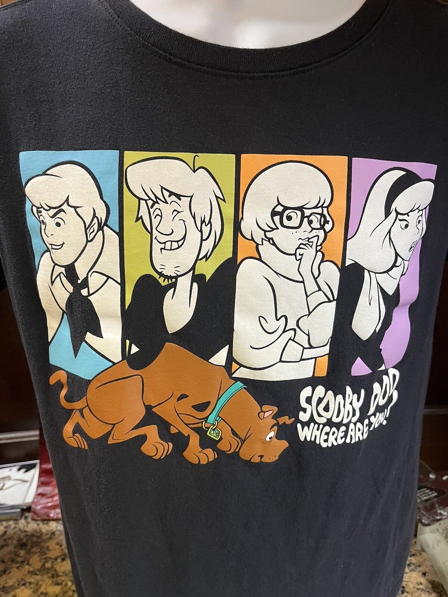 Official Scooby Doo Women's Fitted T-Shirt - The Amazing Scooby Design, Black - View #5