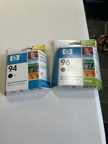 HP 96 (C8767WN) und 94 schwarze Tintenpatrone Vivera HP TINTE abgelaufen 2006 & 2007