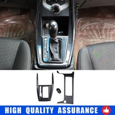 Cubierta del panel de cambio de marchas de consola central de fibra de carbono para Hyundai Elantra 11-2016