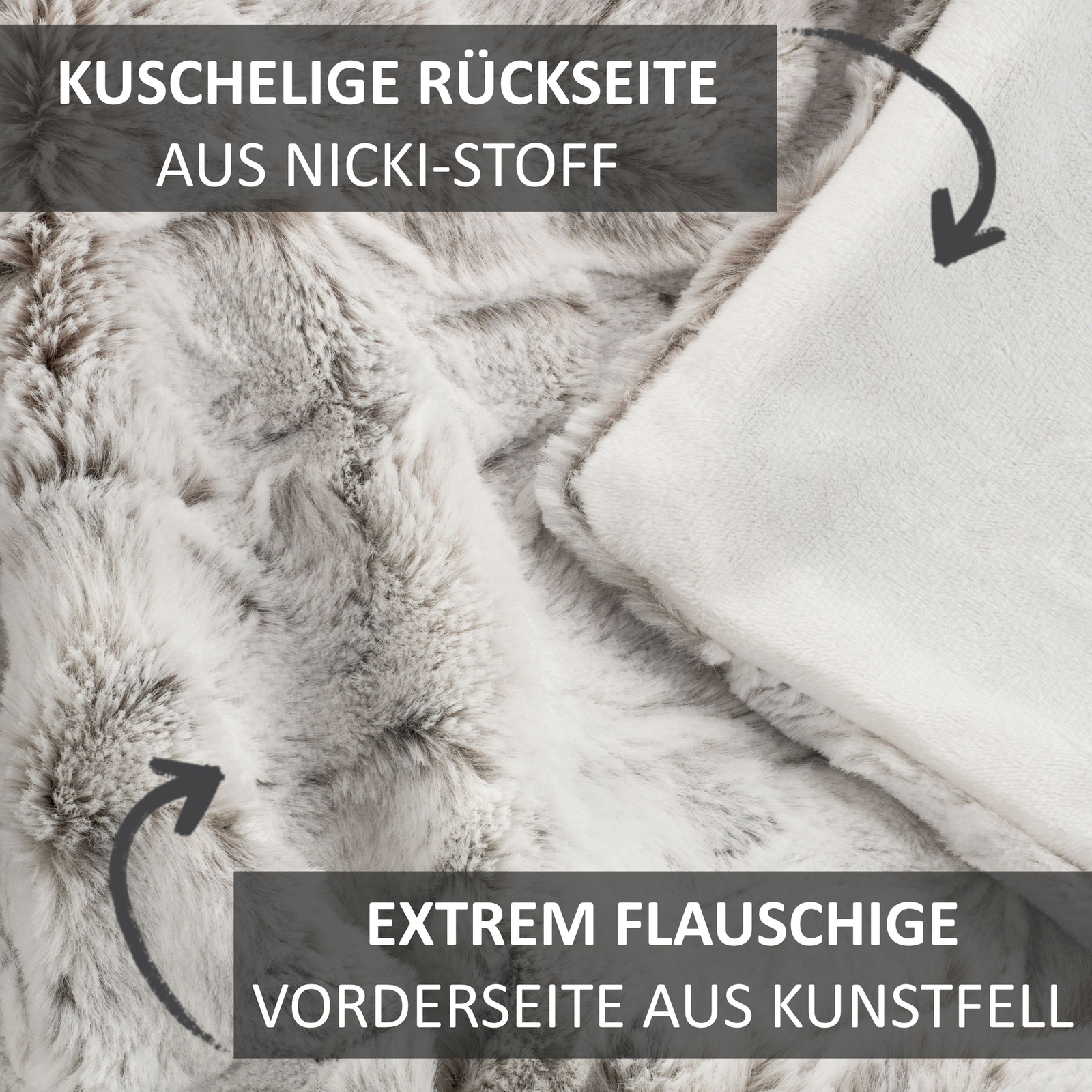 Kuscheldecke Mit Felloptik