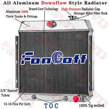 Aluminum 3 Row Radiator For 1955-1957 56 Chevy Bel Air Nomad 150 210 Series 3.8L