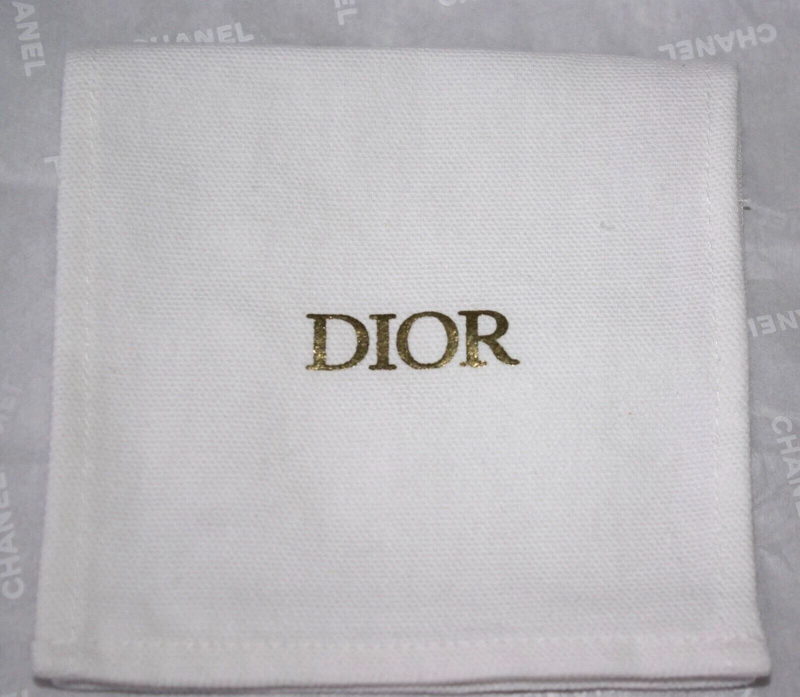 DIOR JOAILLERIE POCHETTE ECRIN BIJOUX TISSU BLANC