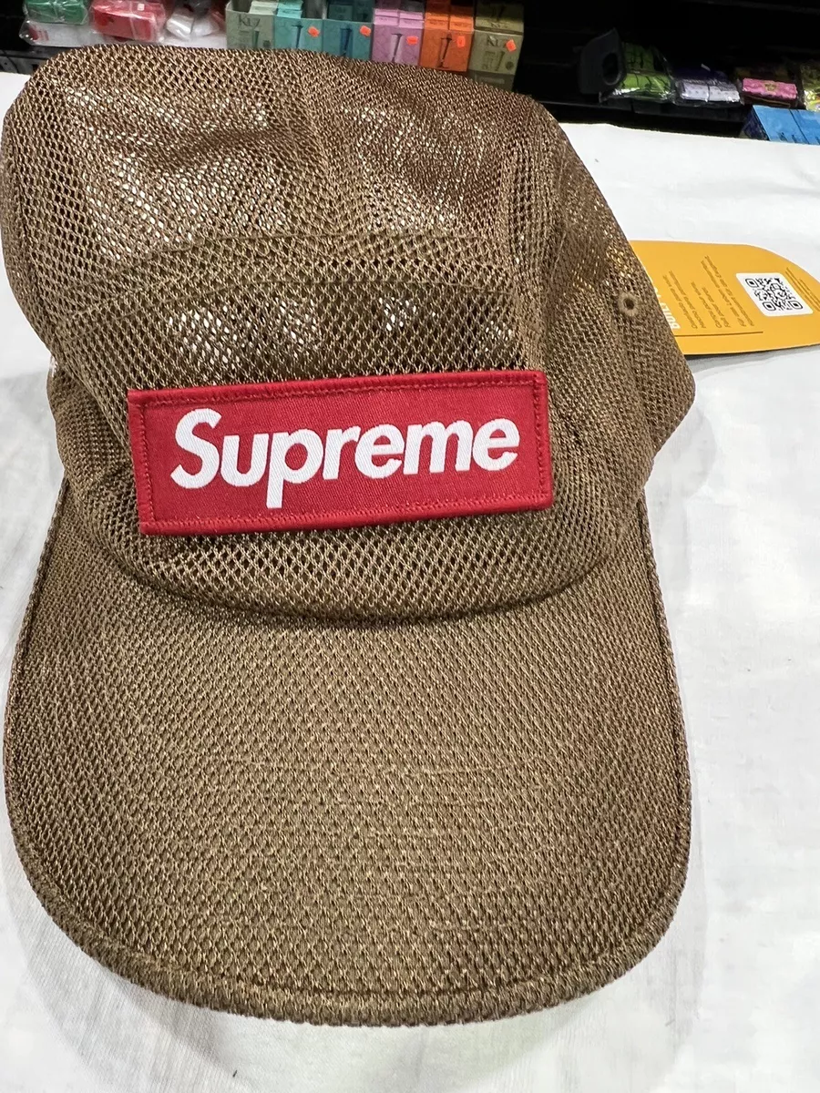 Supreme Mesh Cordura Camp Cap Hat Sand SS23 Supreme New York 2023 Brand New