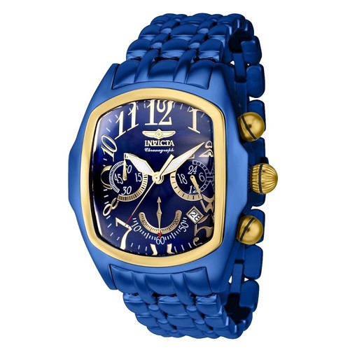 INVICTA LUPAH DRAGON # 2093 SWISS MD CHRONO MINT 9/10 ALLIGATOR