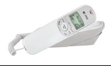 AT T TR1909 Trimline Corded Push Button Phone with Caller ID White