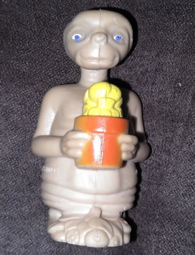 E.T. Vintage 1982 Universal Studios PVC Figurine Figure Phone Home LJN 2” Toy