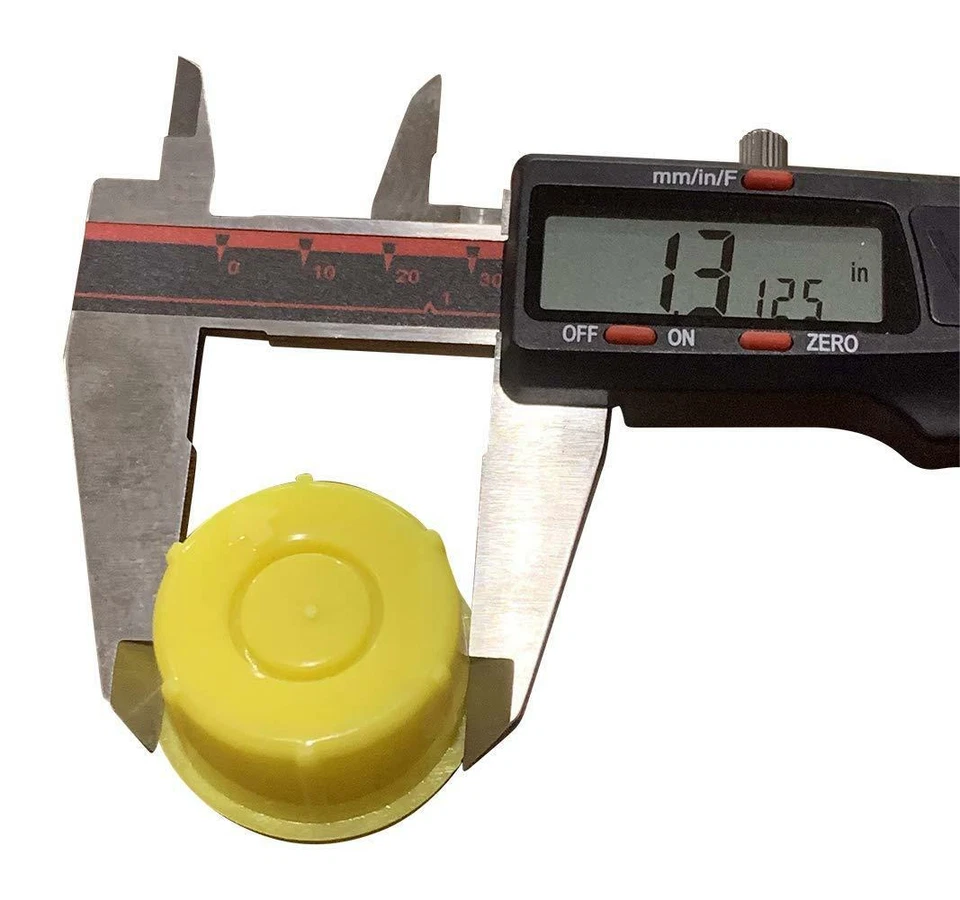 KP37 - PACK OF 4 BLITZ YELLOW SPOUT CAP FITS SELF-VENTING GAS CAN SPOUTS - Image 3 of 4