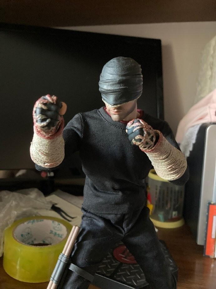 SOOSOOTOYS Blind Vigilante Daredevil 1/6 Action Figure Model