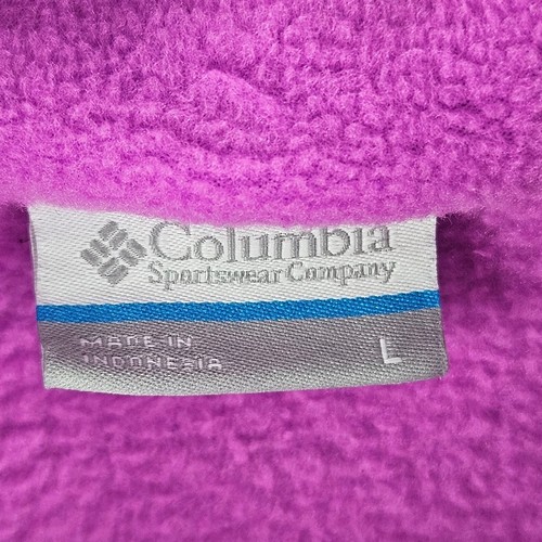 Columbia Girls Full Zip Fleece Size L Purple XG6002 1624092 Jacket - Picture 3 of 8