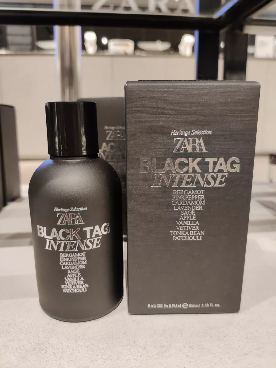 ZARA 100ML 3.38 FL. OZ . ZARA BLACK TAG INTENSE EDP NEW BOX PACK