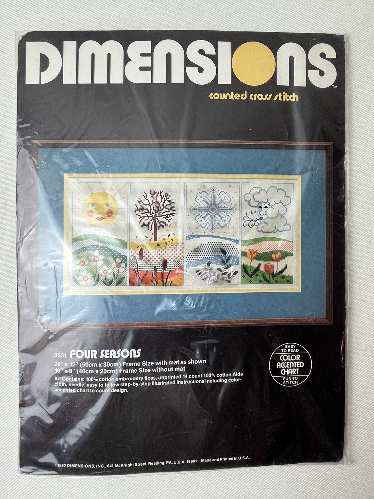 Dimensions-FOUR SEASONS  Counted Cross Stitch Kit #3531-New