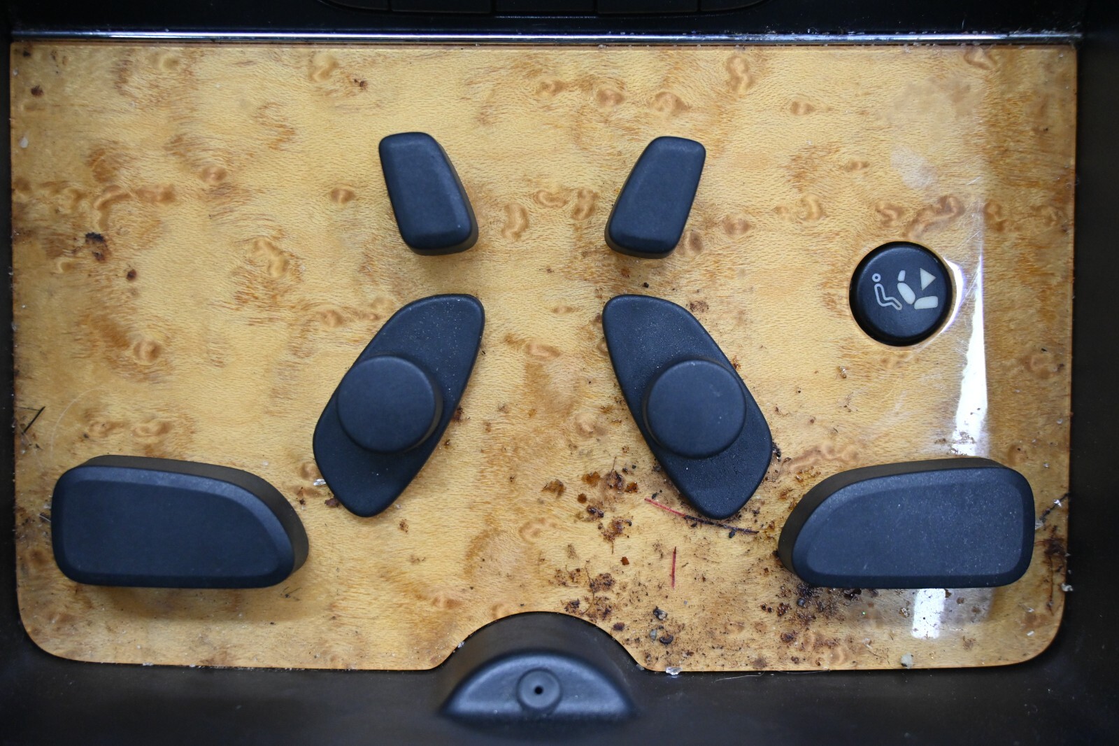 ⭐ 03-12 Bentley Continental Rear Center Console Seat Switch Adjustment Wood Oem