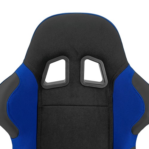 2 x Universal Black+Blue PVC Patches Fabric Pineapple Left/Right Racing Seats - 第 7/8 張圖片