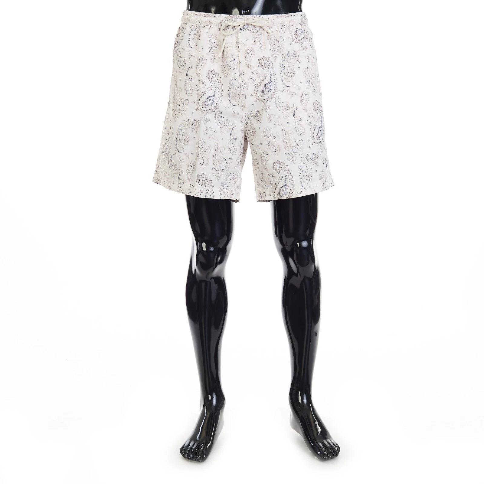 Brunello Cucinelli — BRUNELLO CUCINELLI 630$ Paisley Swim Shorts - Drawstring, Lightweight Nylon
