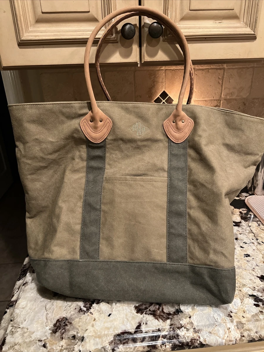 Tan top canvas bag