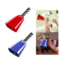 Cloche à main en métal de 9 pouces pour événements sportifs, école de noël