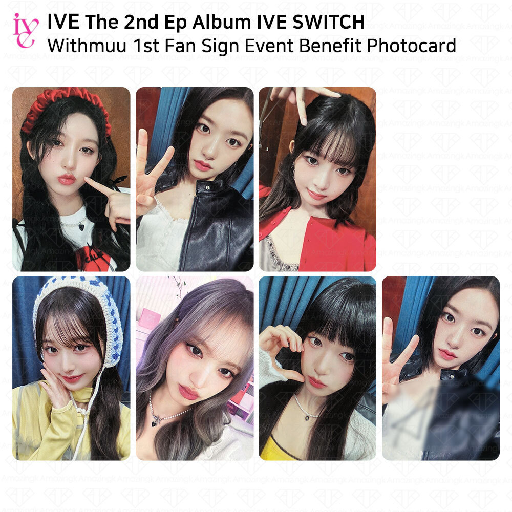 6SET] [WITHMUU PHOTO CARD EVENT 特典] IVE THE 2nd EP [IVE SWITCH