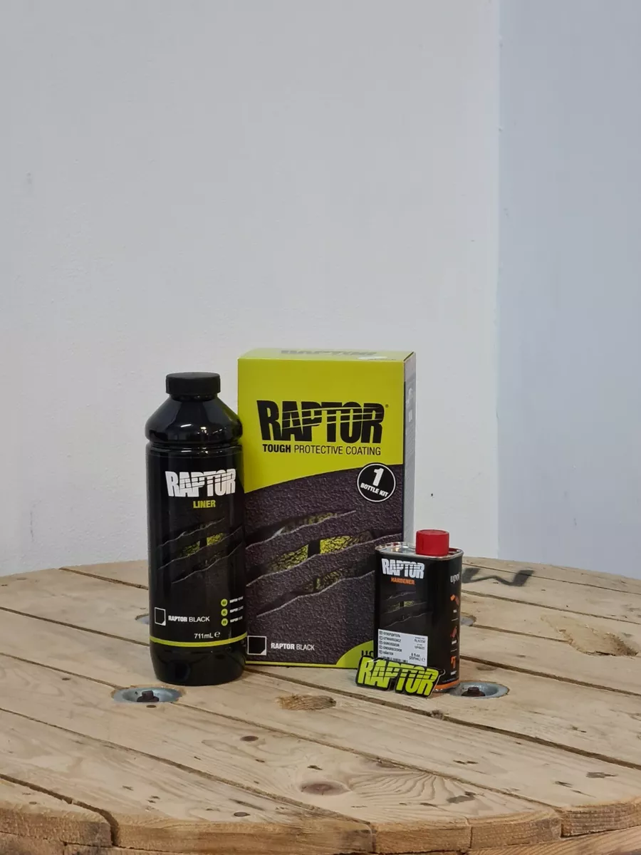 U-Pol Raptor 1L Bedliner Protective Paint Kit - BLACK | eBay