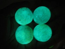 4 Pcs "Glow In The Dark" Wealth God Ancient Luminous Old Bead