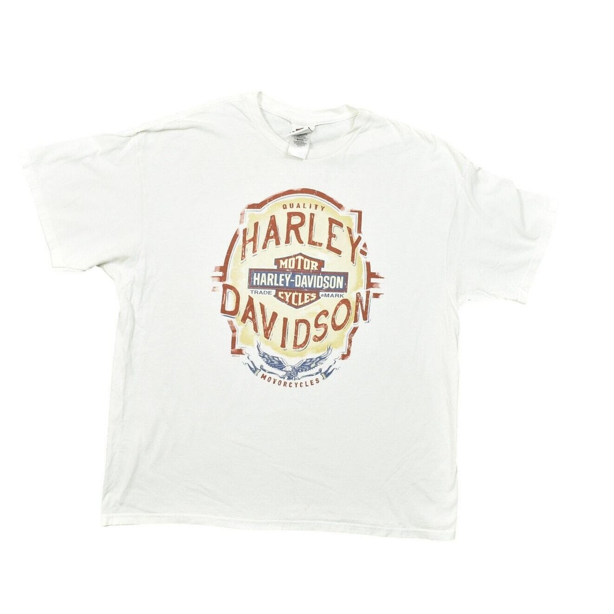 ◆Harley Davidson◆ EST 1903 Short Sleeve T-Shirt White HH15 Harley-Davidson® Men's T-Shirt, Heritage Distressed Short