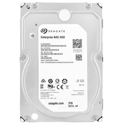 Seagate Enterprise NAS HDD ST3000VN0001 3TB 7200RPM 128MB SATA III