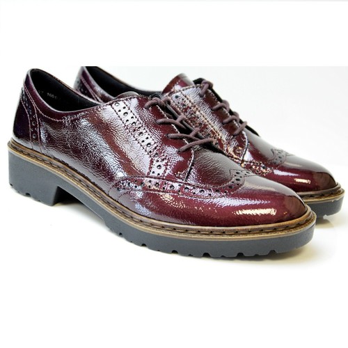 ARA RICHMOND SCARPE FRANCESINE DONNA PELLE LUCIDA BORDEAUX | eBay