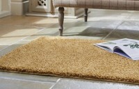 Buddy Washable Rug Shaggy Quick Dry Easy Care Rug 60x 100cm Ochre More Sizes