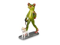 Formano Froschhausen Frosch Frau Mit Hund 717597