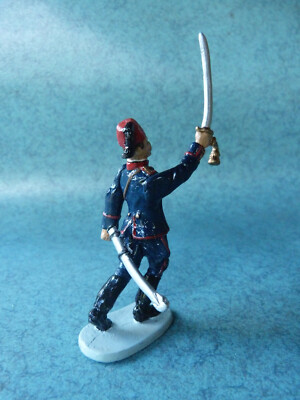 Soldat De Plomb Peint 60mm à Vélo Ancien CBG