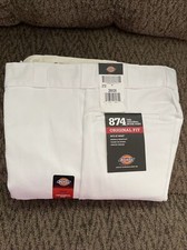 Dickies Men's Original 874 Work Pant White 28W x 30L