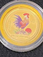 AUSTRALIA 2005, THE ROOSTER 1/10oz GOLD COIN. A Truly SPECIAL, STUNNING COIN 3381.80 per troy oz