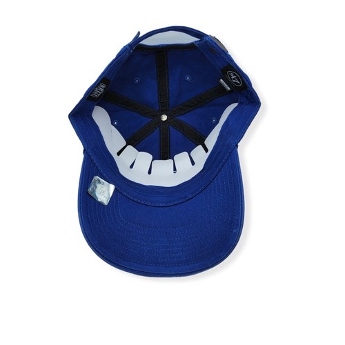 '47 Los Angeles Rams Clean Up Helmet Throwback Royal Adjustable Strap Hat Cap - Picture 5 of 6