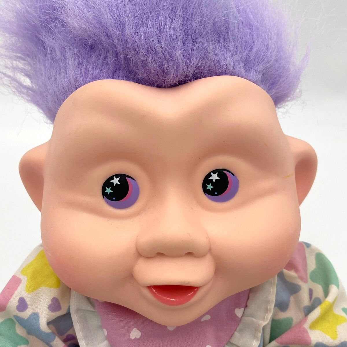 Vintage 1991 Magic Trolls Doll Purple Hair Applause Toy Hearts Starts 15 Vintage 1991 Magic Trolls Doll Purple Hair Applause Toy Hearts Starts 15