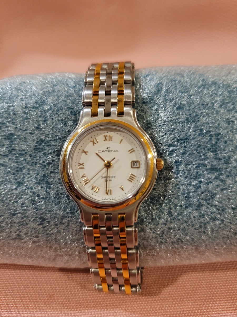 Vintage Catena New Ladies Swiss Made watch, Saphhier, 50 mt water