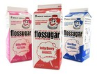 Cotton Candy Floss Sugar- Blue Raspberry, Pink Vanilla, Strawberry-1/2 Gallon.