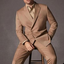 Men's Suit Slim Fit Peak Lapel Formal Wedding Business Outdoor Casual Outfits