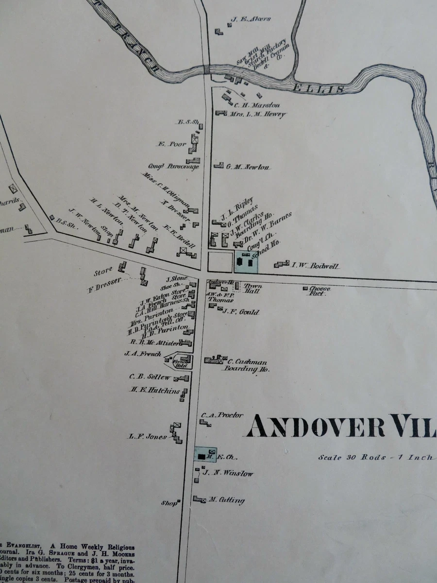 Map Of Andover Maine