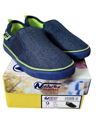 Naturino Express kids shoes Sani in Denim Size 9 NIB 