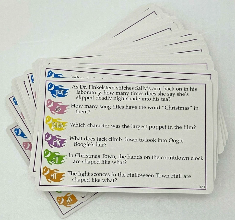 Игра Nightmare Before Christmas Trivial Pursuit Travel Edition Tim Burton Disney - Изображение 4 из 4
