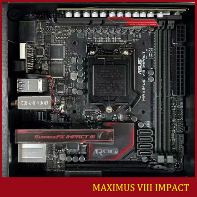 FOR ASUS MAXIMUS VIII IMPACT DDR4*2 32GB LGA1151 Mini-ITX Motherboard Test OK