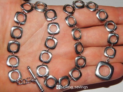 925 STERLING SILVER TIFFANY CO 1/2 INCH CUSHION LINK