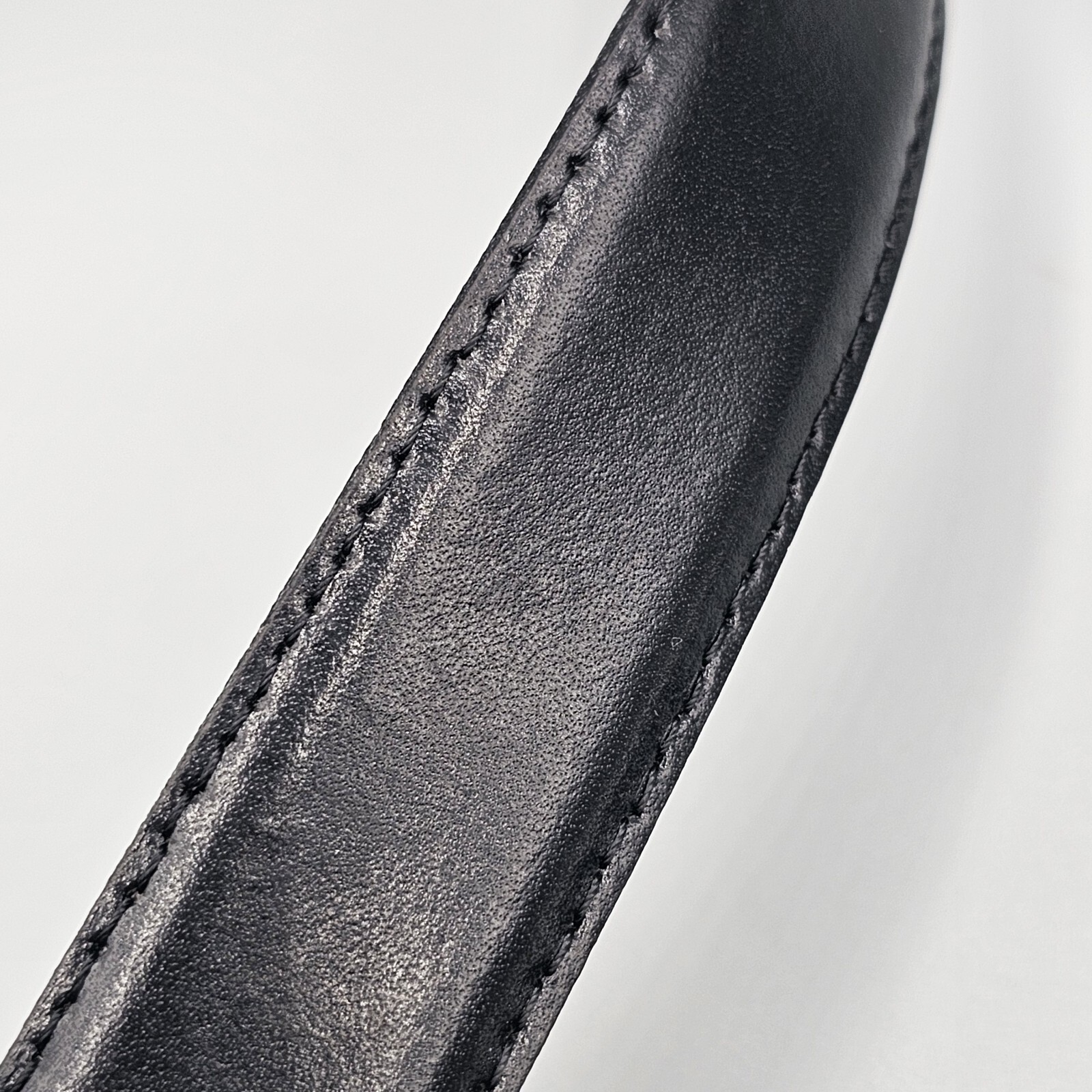 Christian Dior Mens Belt Sz 40 Black Split Leather Ho… Gem