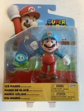 NEW Jakks Pacific 41544 World of Nintendo 4" Mario ICE MARIO W/ICE FLOWER Figure