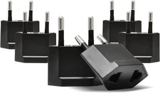 Ceptics USA, Canada to European Plug Adapter  Type C 6 Pack