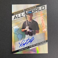 Cristian Hernandez 2022 Upper Deck Goodwin Champions All-World Auto Insert #AW-3