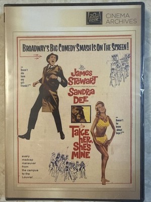 Take Her, She's Mine (DVD, 1963) | New Sealed | James Stewart | Cinema Archives